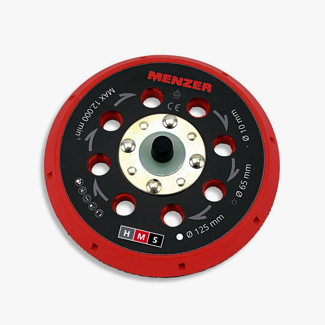 MENZER Multi-Loch-Schleifteller Ø 125 mm medium