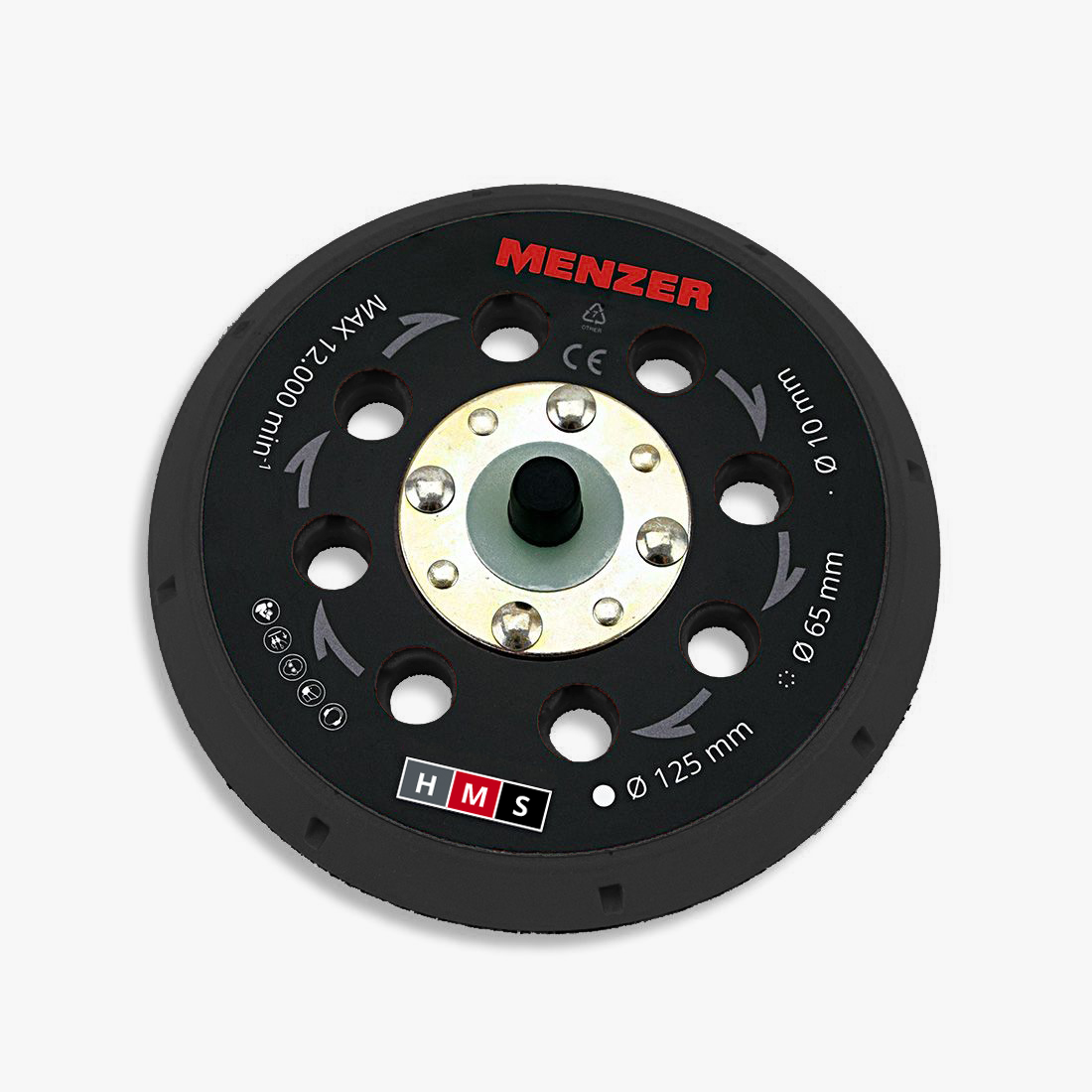 MENZER Multi-Loch-Schleifteller Ø 125 mm soft