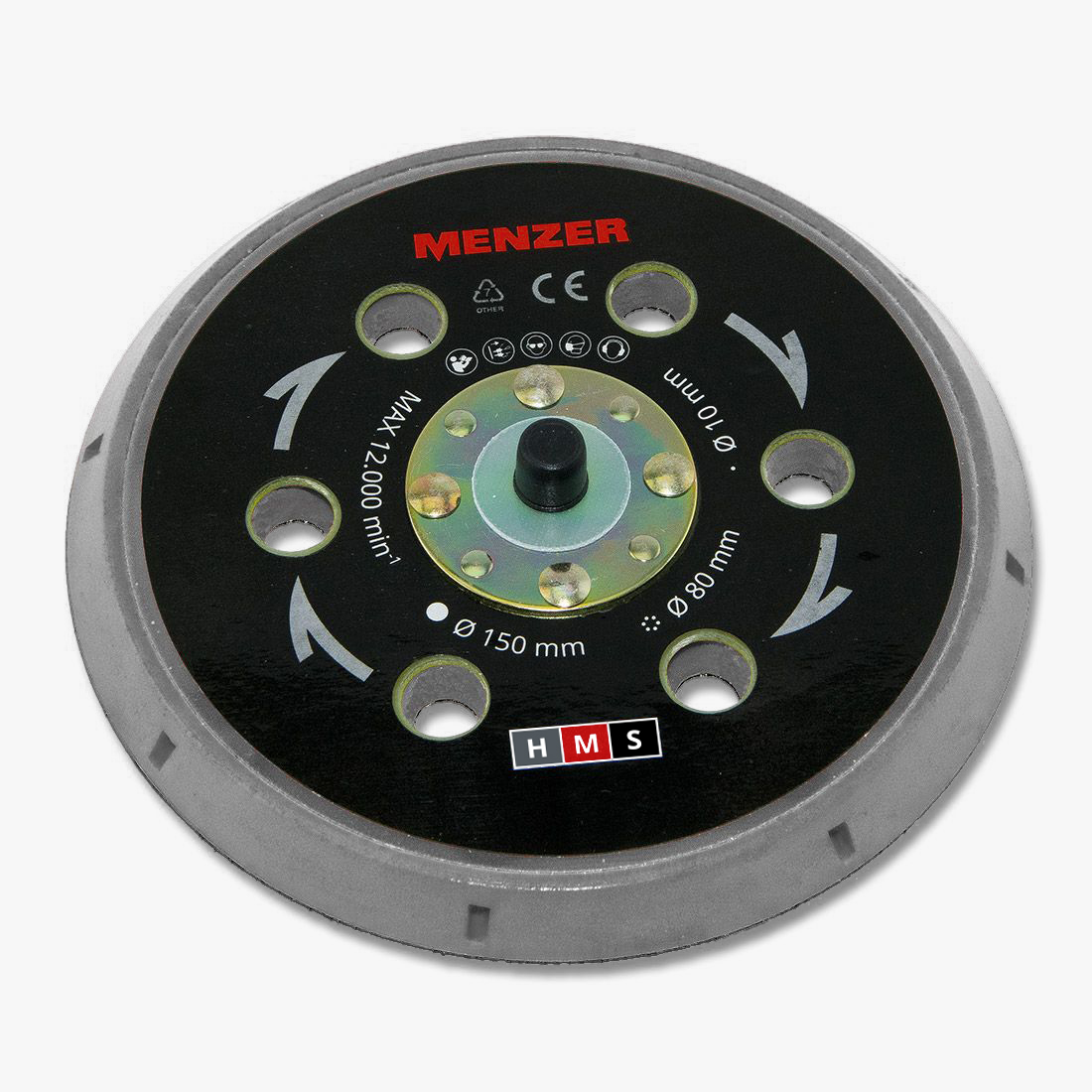 MENZER Multi-Loch-Schleifteller Ø 150 mm hard